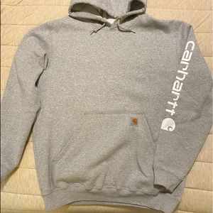 Carhartt Side script hoodie Grey